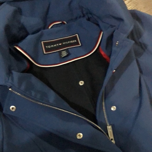 🐆 Tommy Hilfiger Poly Softshell Hood Anorak Raincoat - Picture 3 of 12